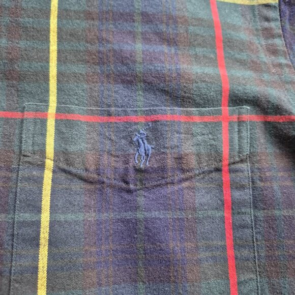 Polo Ralph Lauren Classic Fit Pony Shirt Men's XL Button Up Green Plaid - Picture 2 of 14